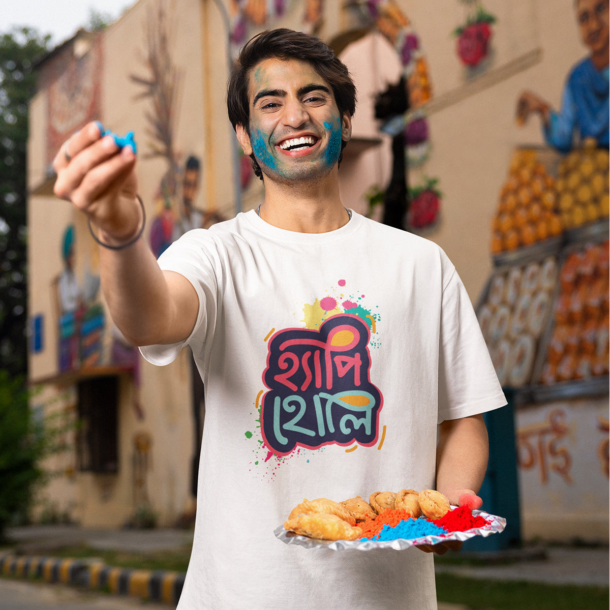 DHAGA Happy Holi Unisex T-Shirt