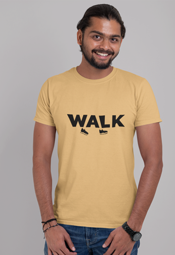 Dhaga Premium Walk Graphic Unisex T-Shirt ! Buy 1 Get 1 Free