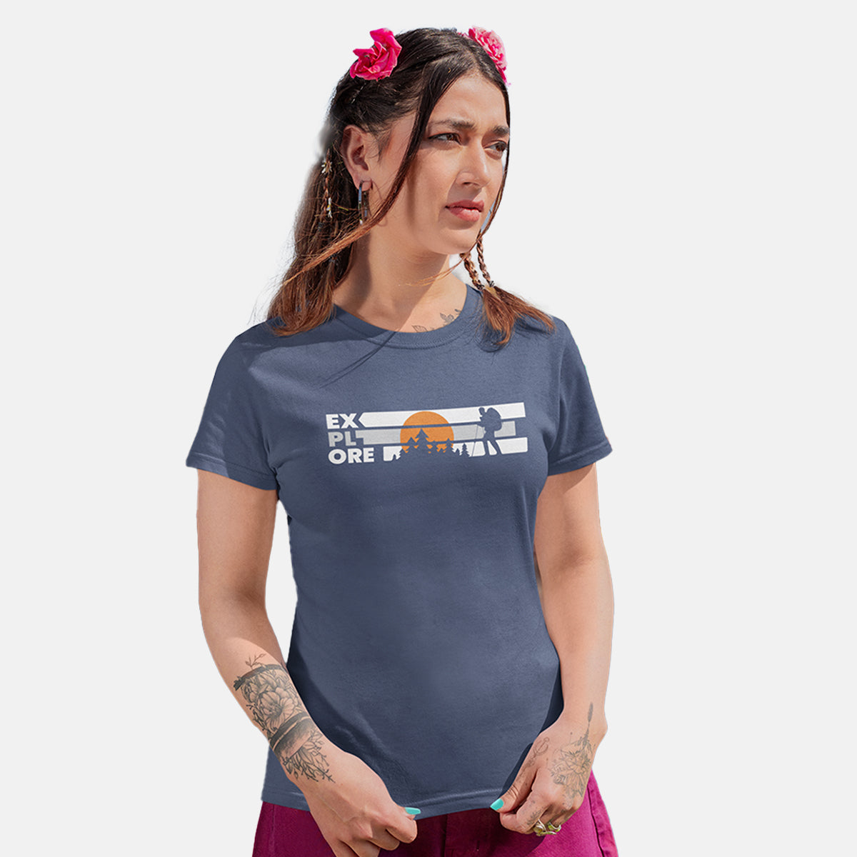 Dhaga Explore Graphic Women T-Shirt