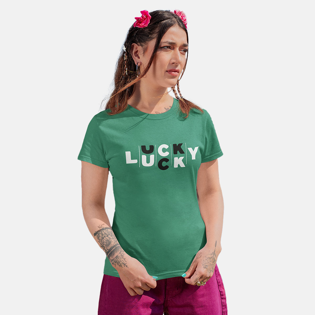 Dhaga Lucky Women T-Shirt