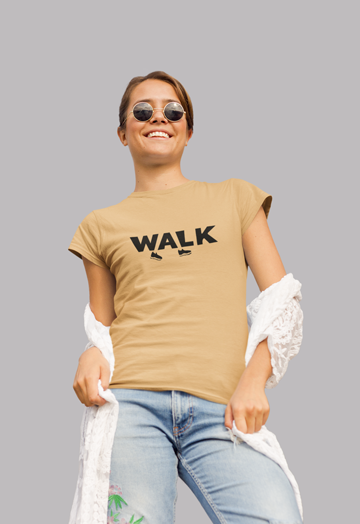 Dhaga Premium Walk Graphic Unisex T-Shirt ! Buy 1 Get 1 Free