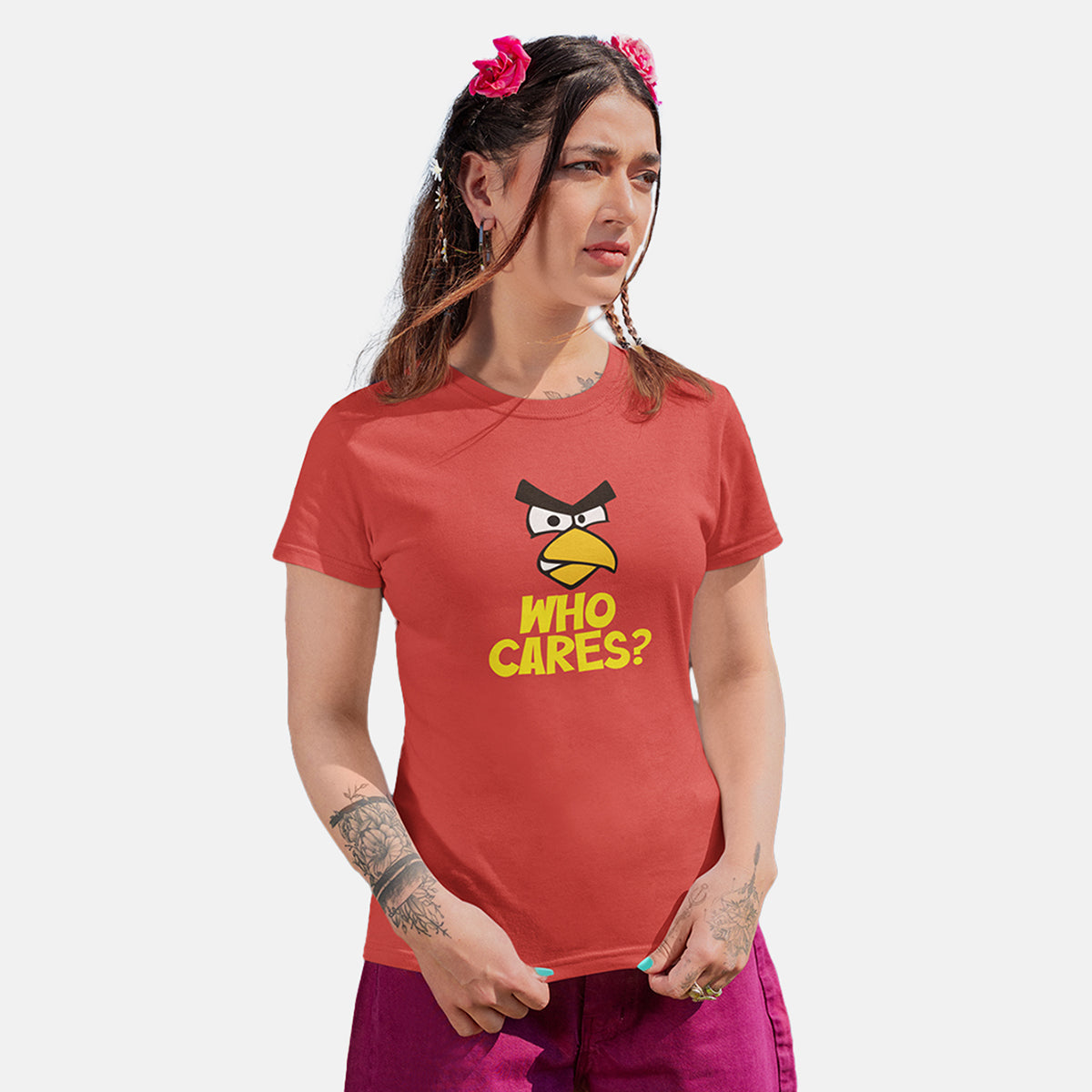 Dhaga Who Care Women T-Shirt