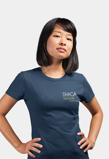 Dhaga Exclusive Pocket Logo Design Women T-shirt Style-6