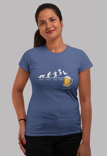 Dhaga Premium Weekend Beer Graphic Unisex T-Shirt ! Buy 1 Get 1 Free