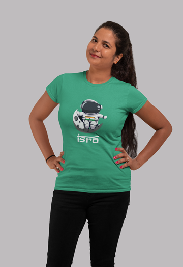 Dhaga Premium ISRO Graphic Unisex T-Shirt ! Buy 1 Get 1 Free