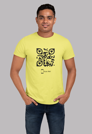 Dhaga Premium QR Code Graphic Unisex T-Shirt ! Buy 1 Get 1 Free