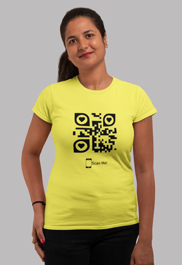 Dhaga Premium QR Code Graphic Unisex T-Shirt ! Buy 1 Get 1 Free