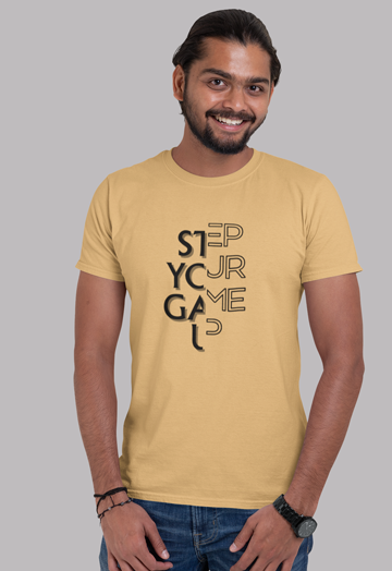 Dhaga Premium Step Your Game Up Graphic Unisex T-Shirt ! Buy 1 Get 1 Free