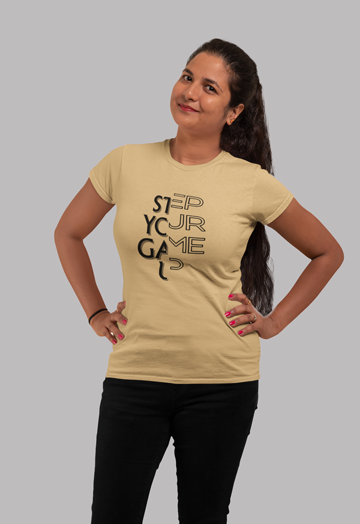 Dhaga Premium Step Your Game Up Graphic Unisex T-Shirt ! Buy 1 Get 1 Free