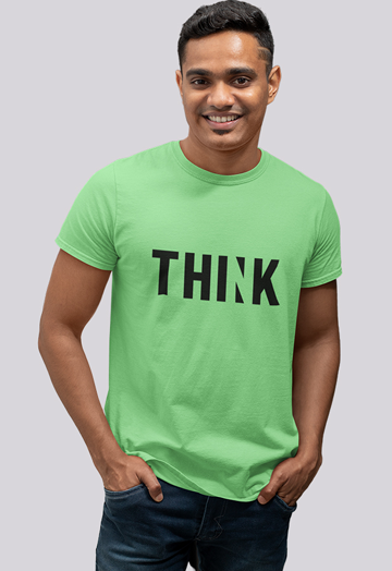 Dhaga Premium Think Graphic Unisex T-Shirt ! Buy 1 Get 1 Free