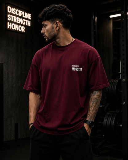 Monster Series | Train Like A Monster Oversized Tee