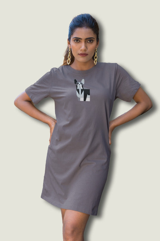 Dhaga's Womens Grey Colour Bodycon