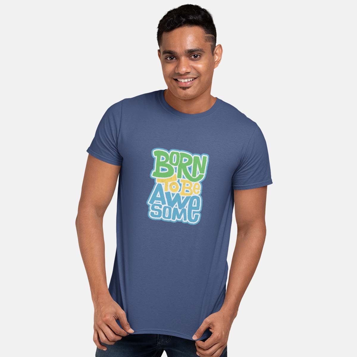 Dhaga Born to be Awesome Graphic T-Shirt