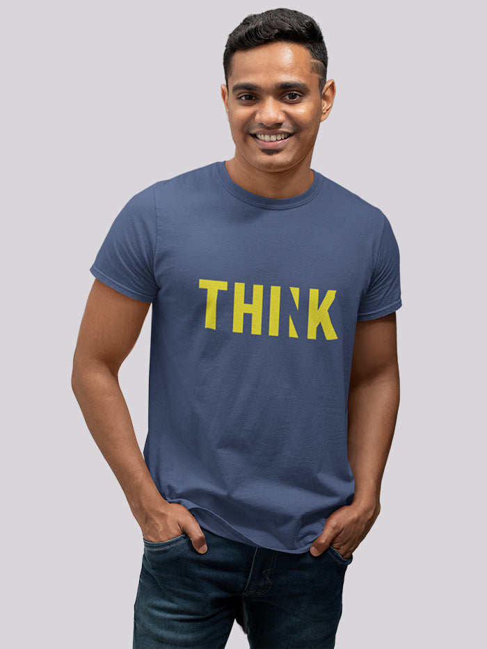 Dhaga Premium Think Graphic Unisex T-Shirt ! Buy 1 Get 1 Free