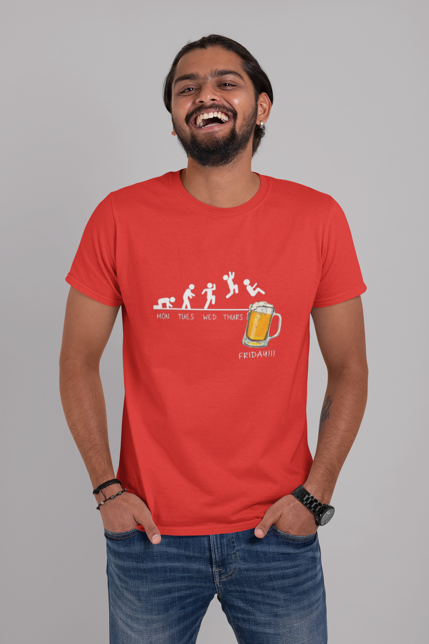 Dhaga Premium Weekend Beer Graphic Unisex T-Shirt ! Buy 1 Get 1 Free