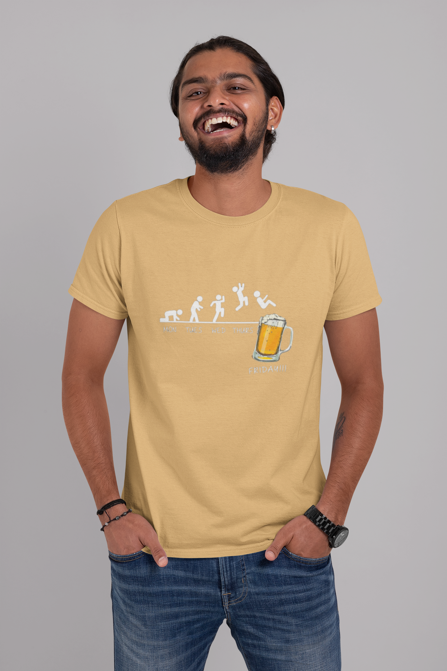 Dhaga Premium Weekend Beer Graphic Unisex T-Shirt ! Buy 1 Get 1 Free