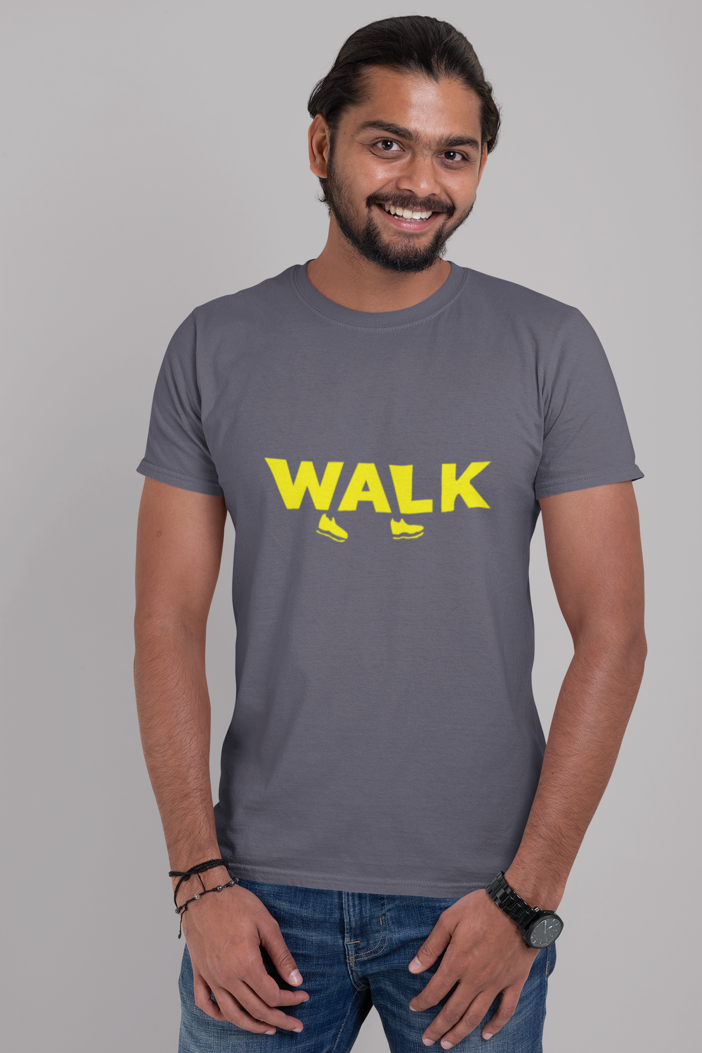 Dhaga Premium Walk Graphic Unisex T-Shirt ! Buy 1 Get 1 Free