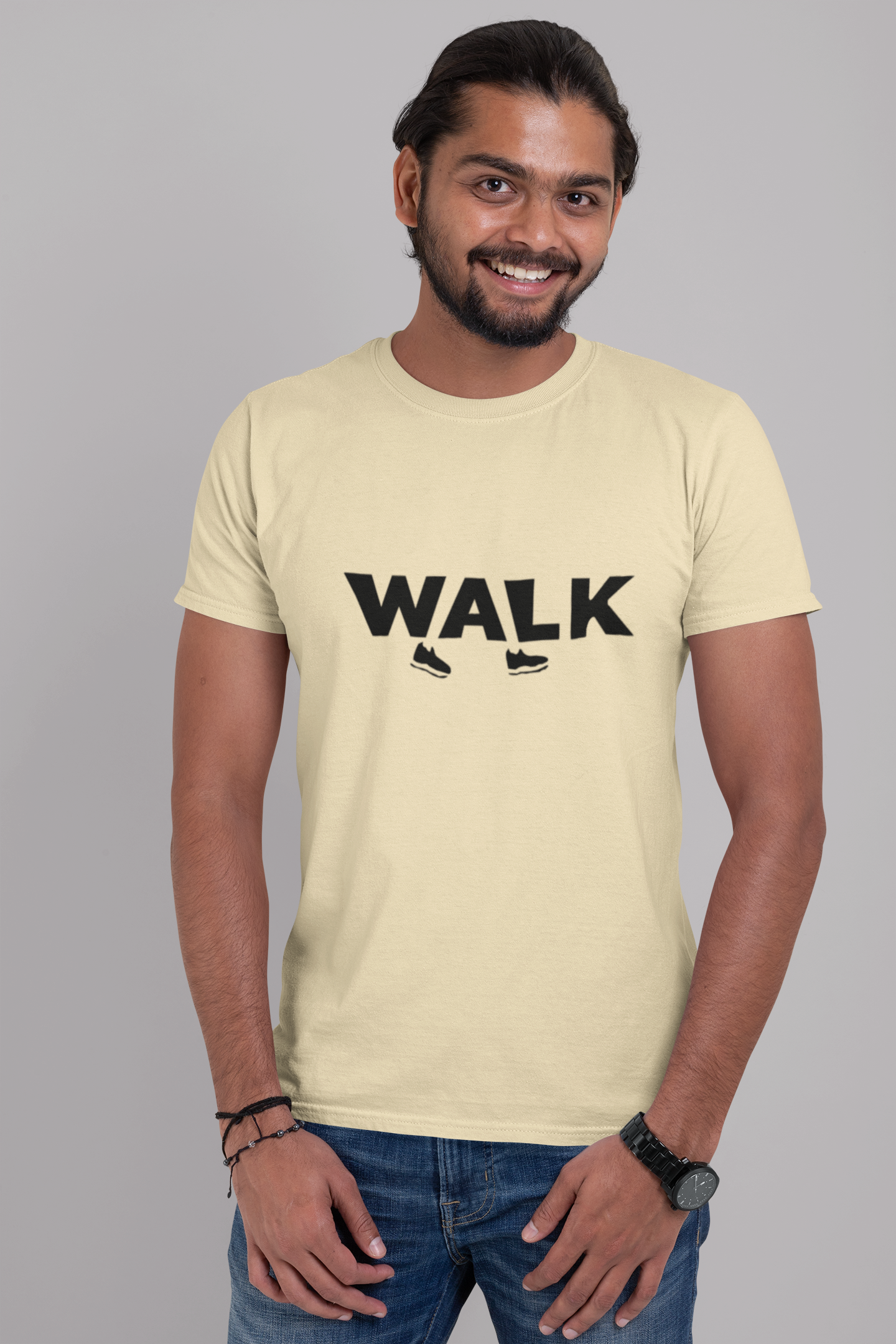 Dhaga Premium Walk Graphic Unisex T-Shirt ! Buy 1 Get 1 Free