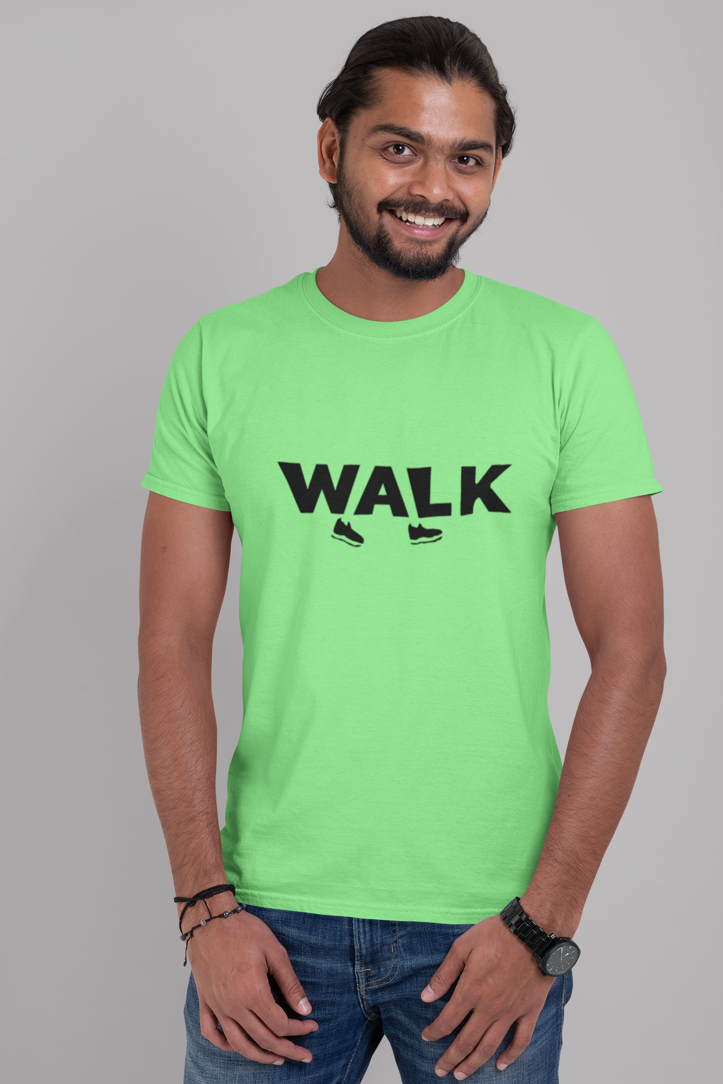 Dhaga Premium Walk Graphic Unisex T-Shirt ! Buy 1 Get 1 Free