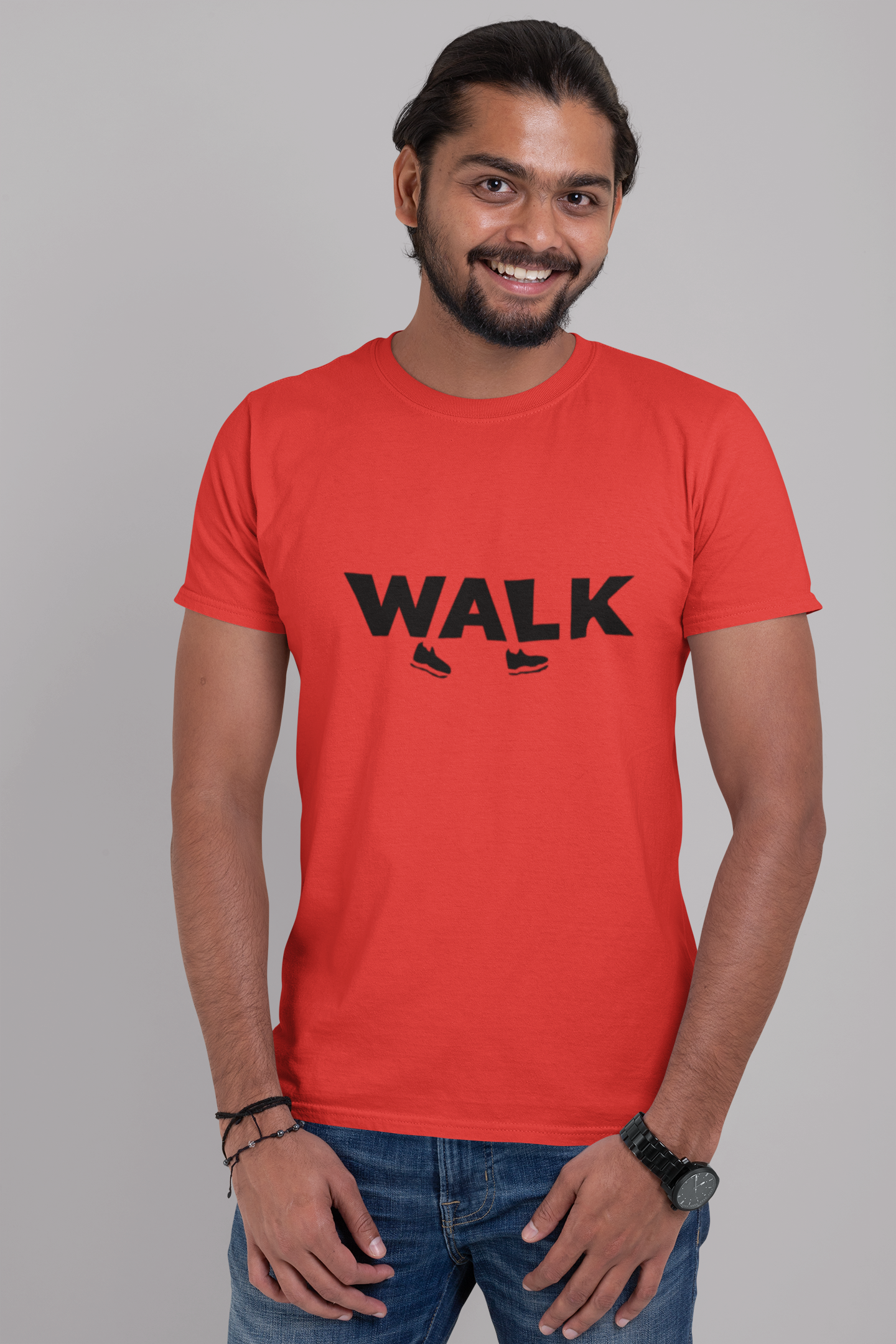 Dhaga Premium Walk Graphic Unisex T-Shirt ! Buy 1 Get 1 Free