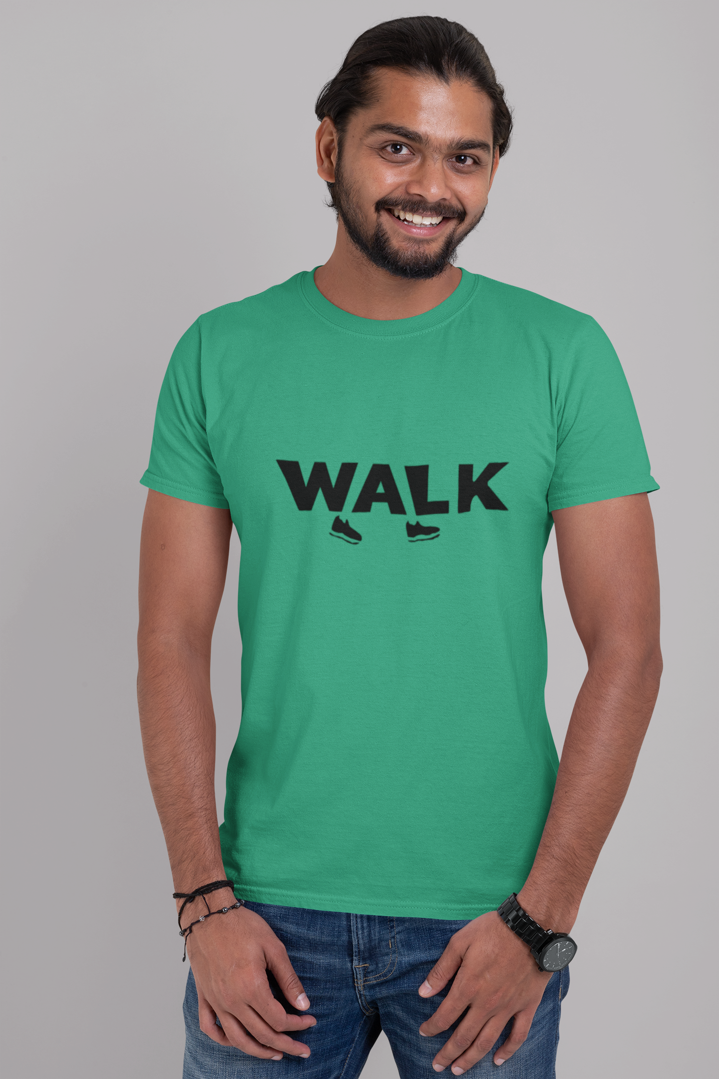 Dhaga Premium Walk Graphic Unisex T-Shirt ! Buy 1 Get 1 Free