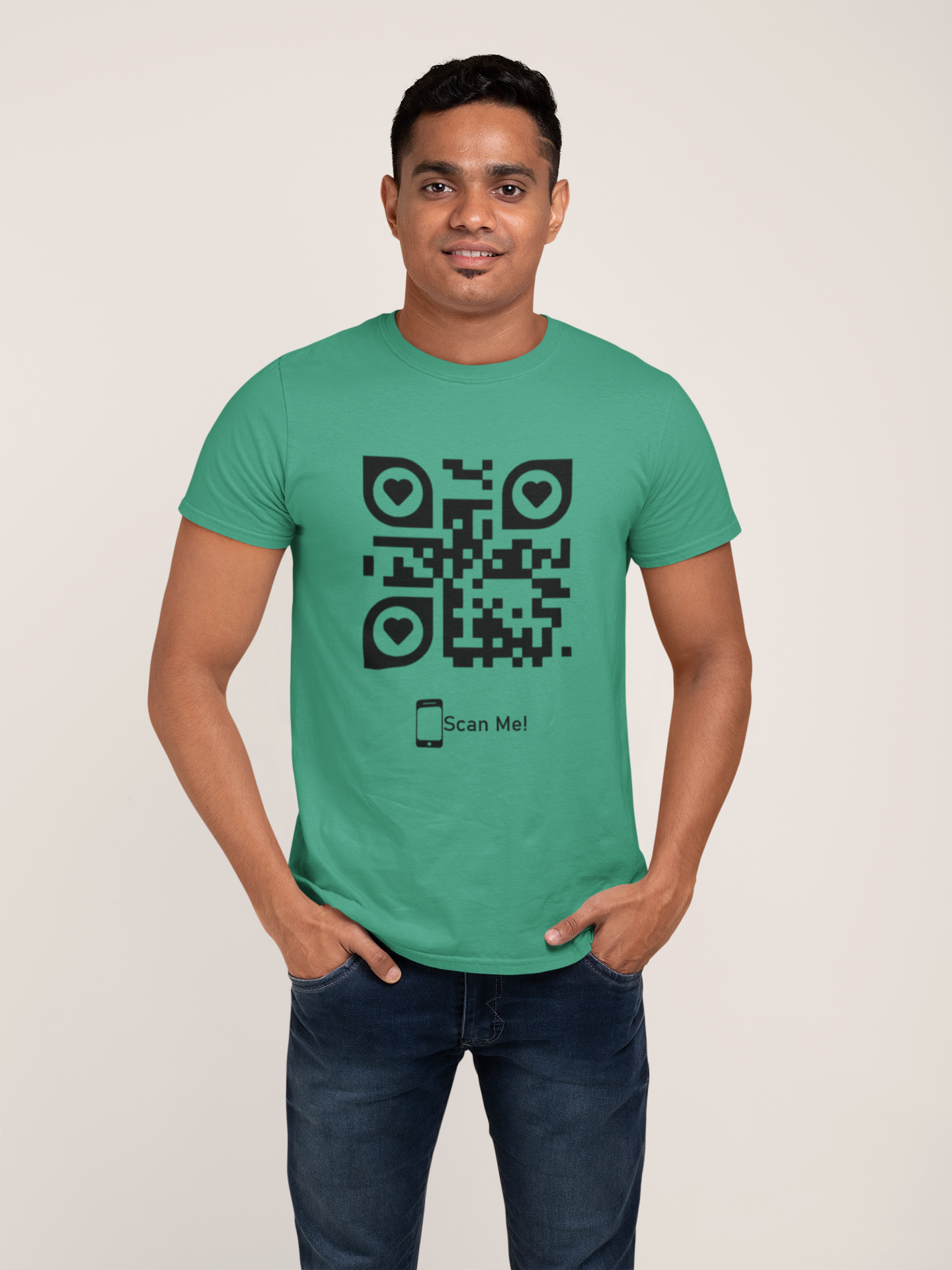 Dhaga Premium QR Code Graphic Unisex T-Shirt ! Buy 1 Get 1 Free