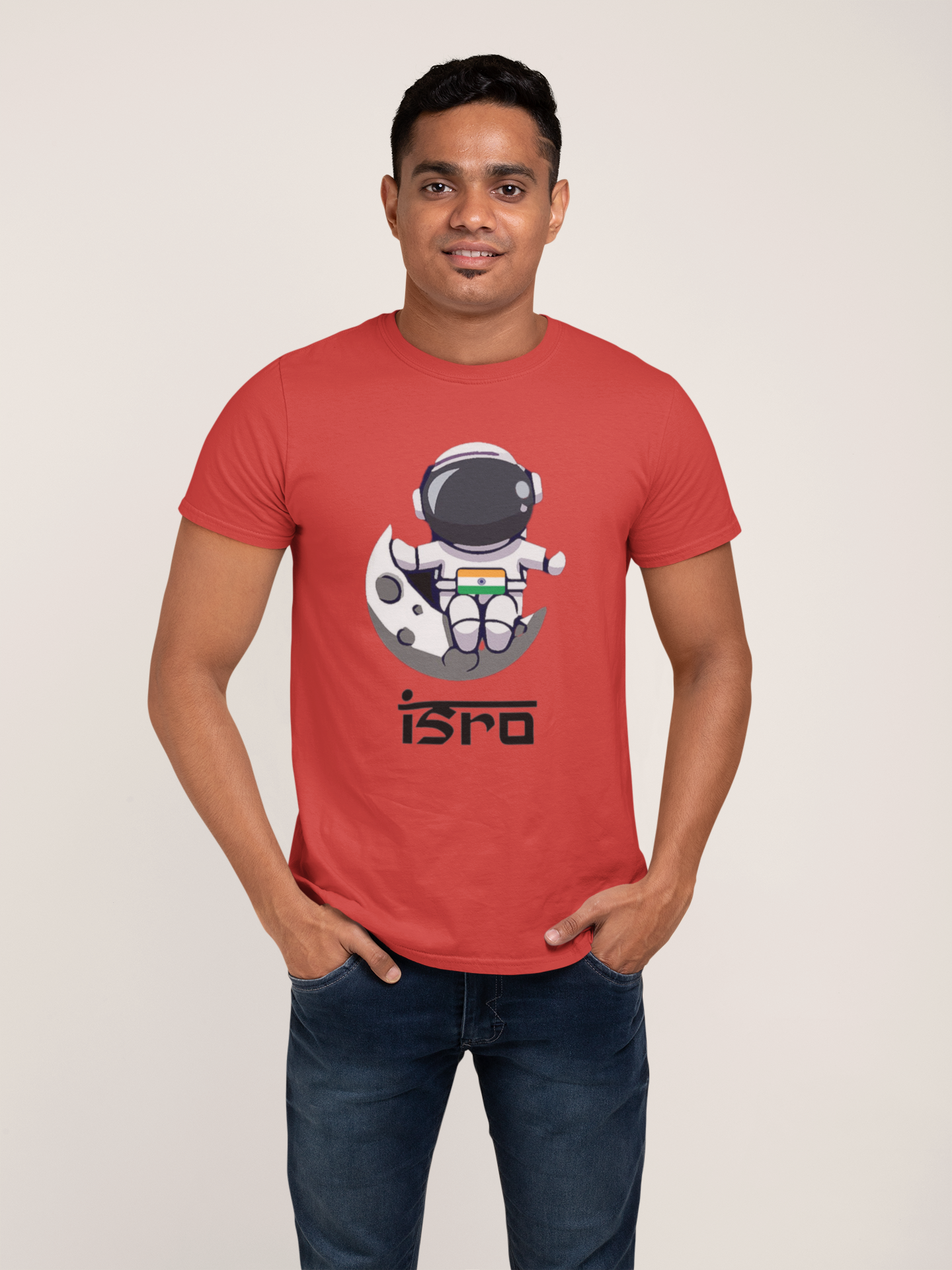 Dhaga Premium ISRO Graphic Unisex T-Shirt ! Buy 1 Get 1 Free