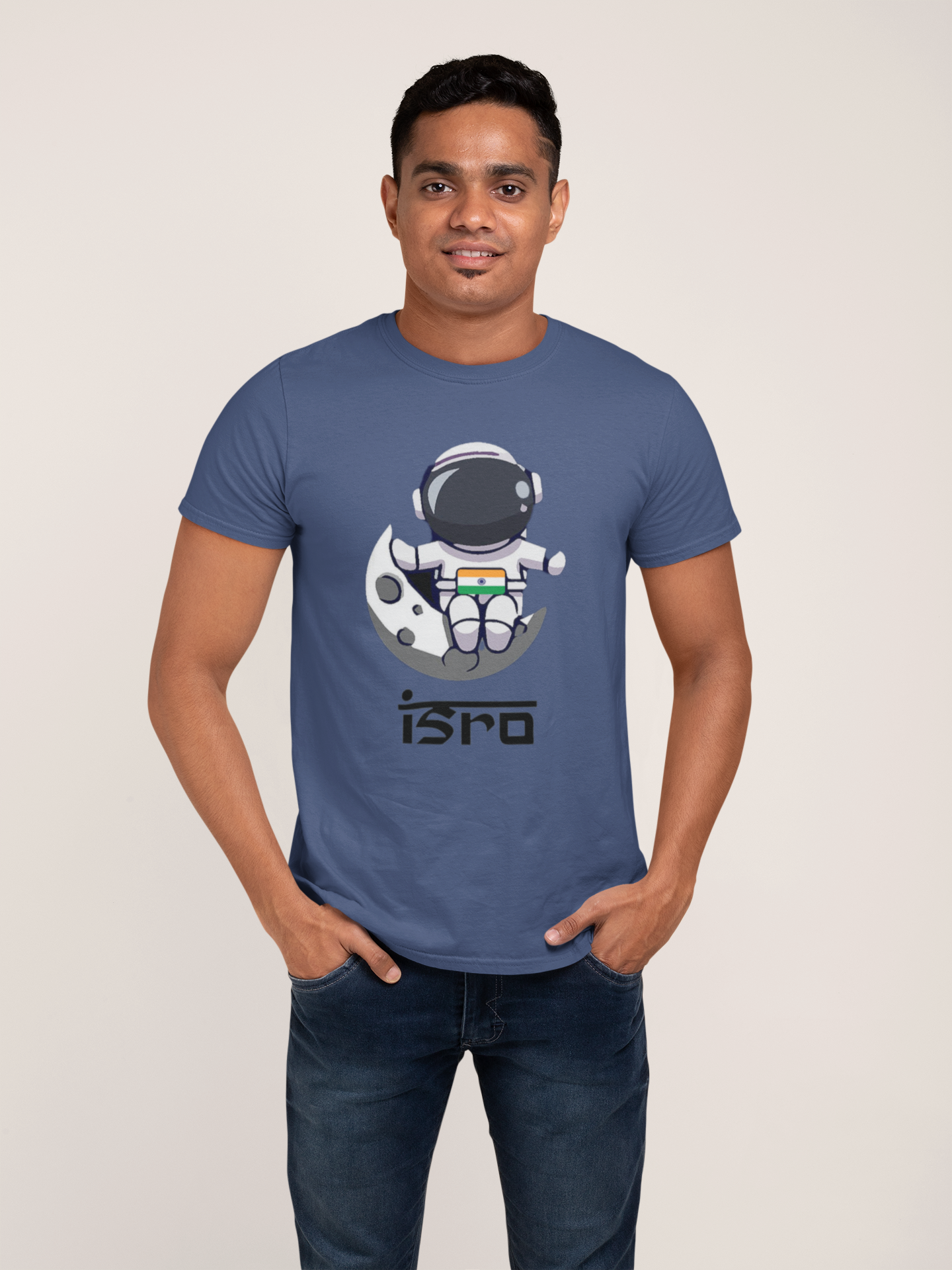 Dhaga Premium ISRO Graphic Unisex T-Shirt ! Buy 1 Get 1 Free