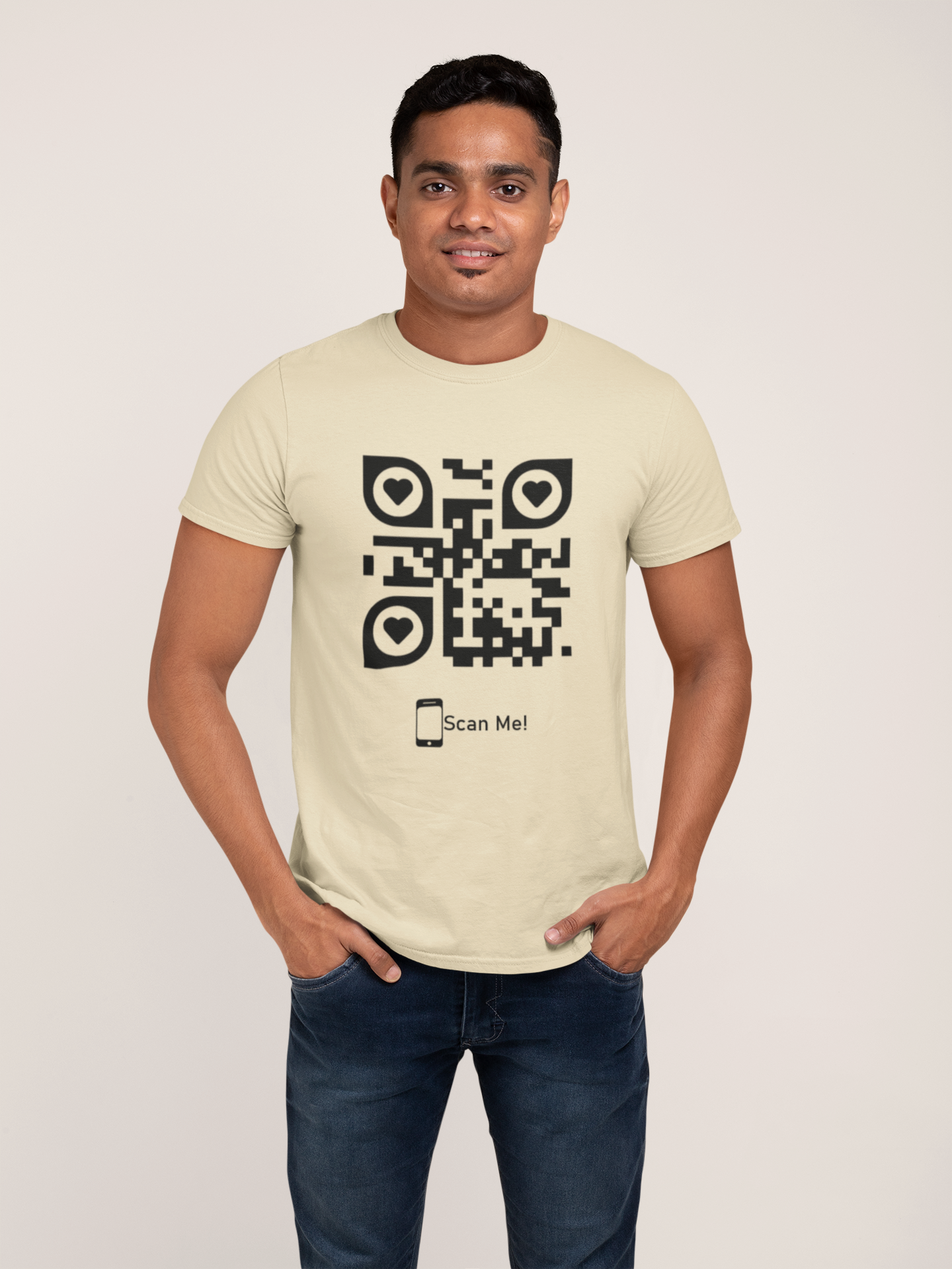 Dhaga Premium QR Code Graphic Unisex T-Shirt ! Buy 1 Get 1 Free