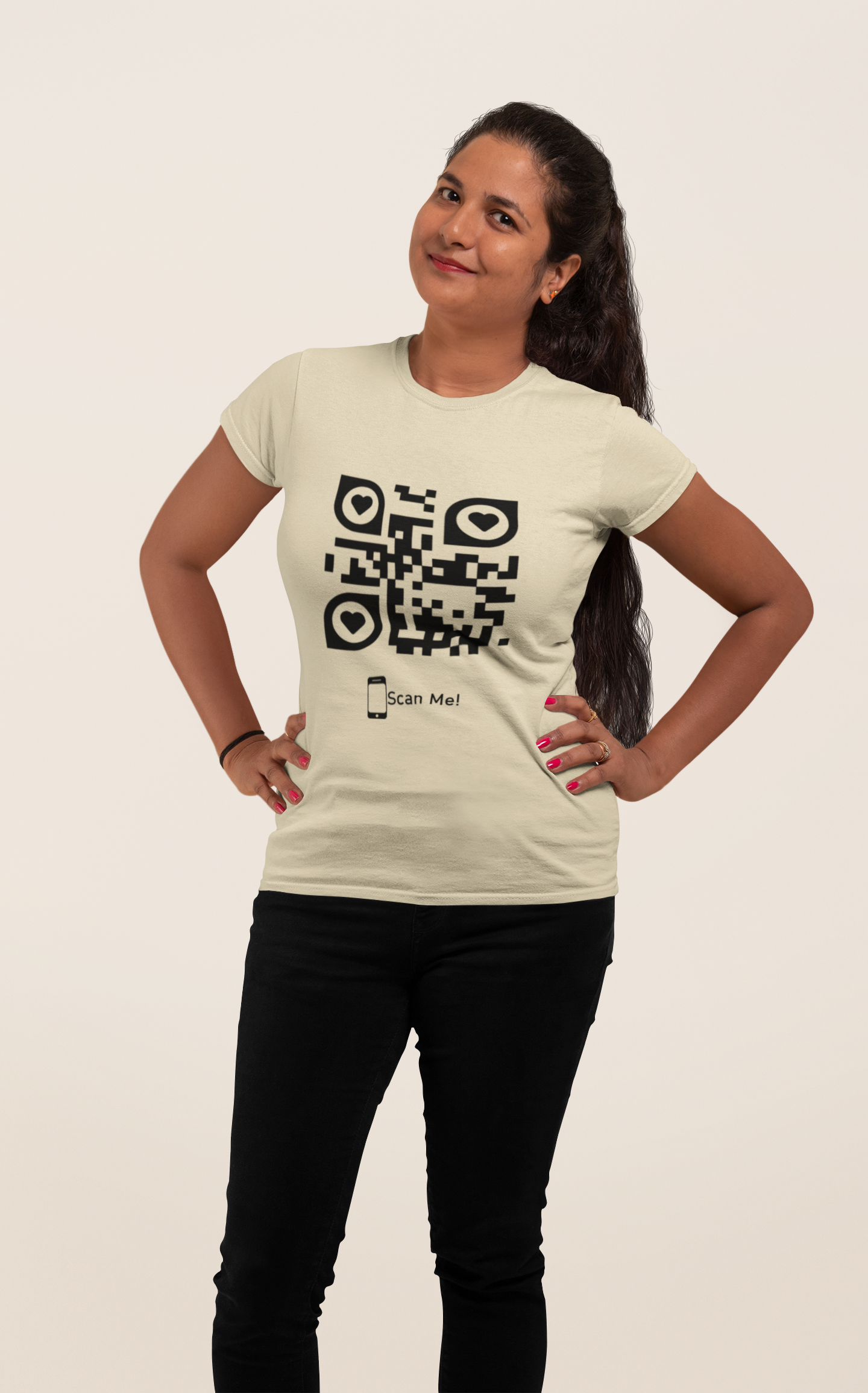 Dhaga Premium QR Code Graphic Unisex T-Shirt ! Buy 1 Get 1 Free