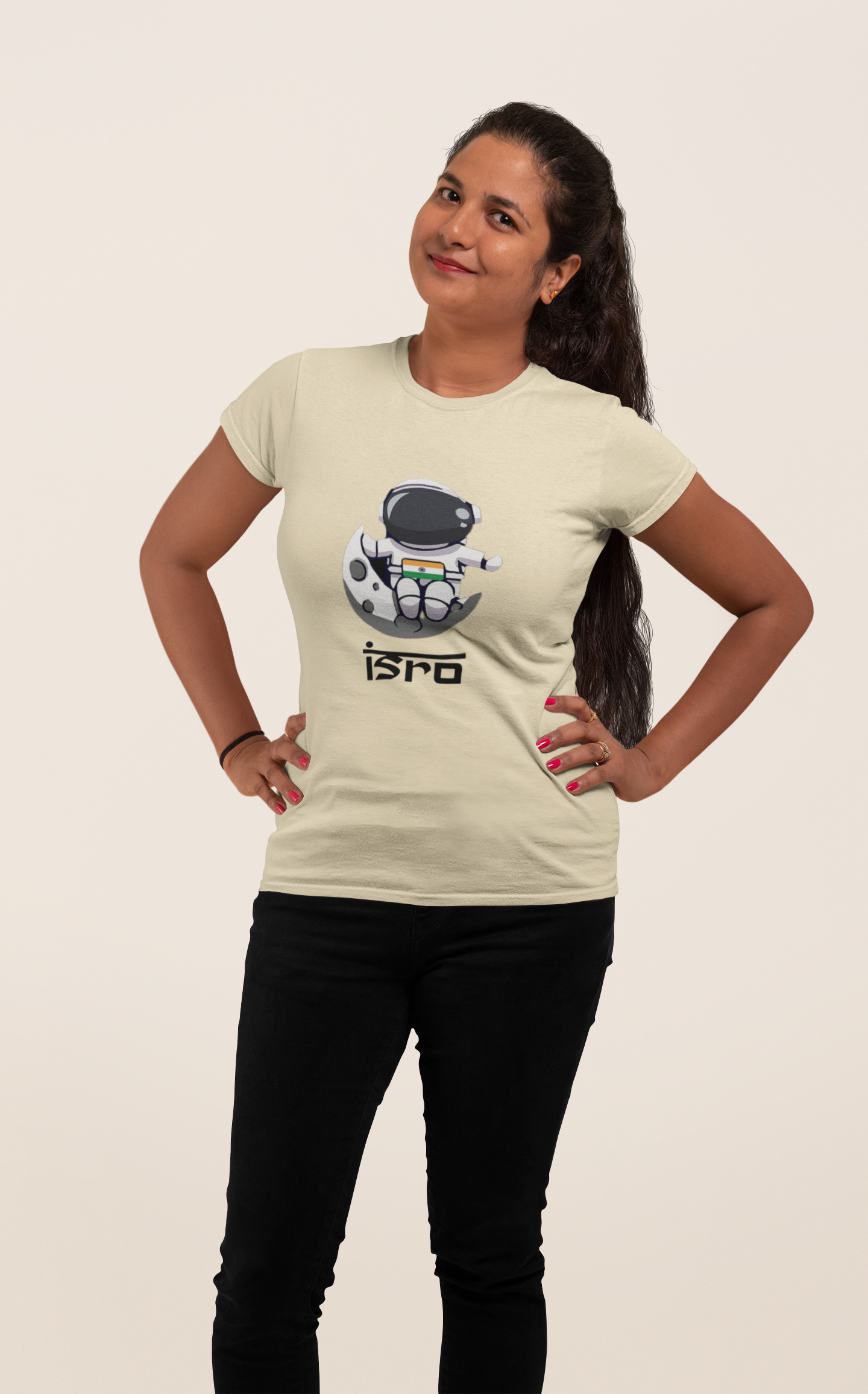 Dhaga Premium ISRO Graphic Unisex T-Shirt ! Buy 1 Get 1 Free