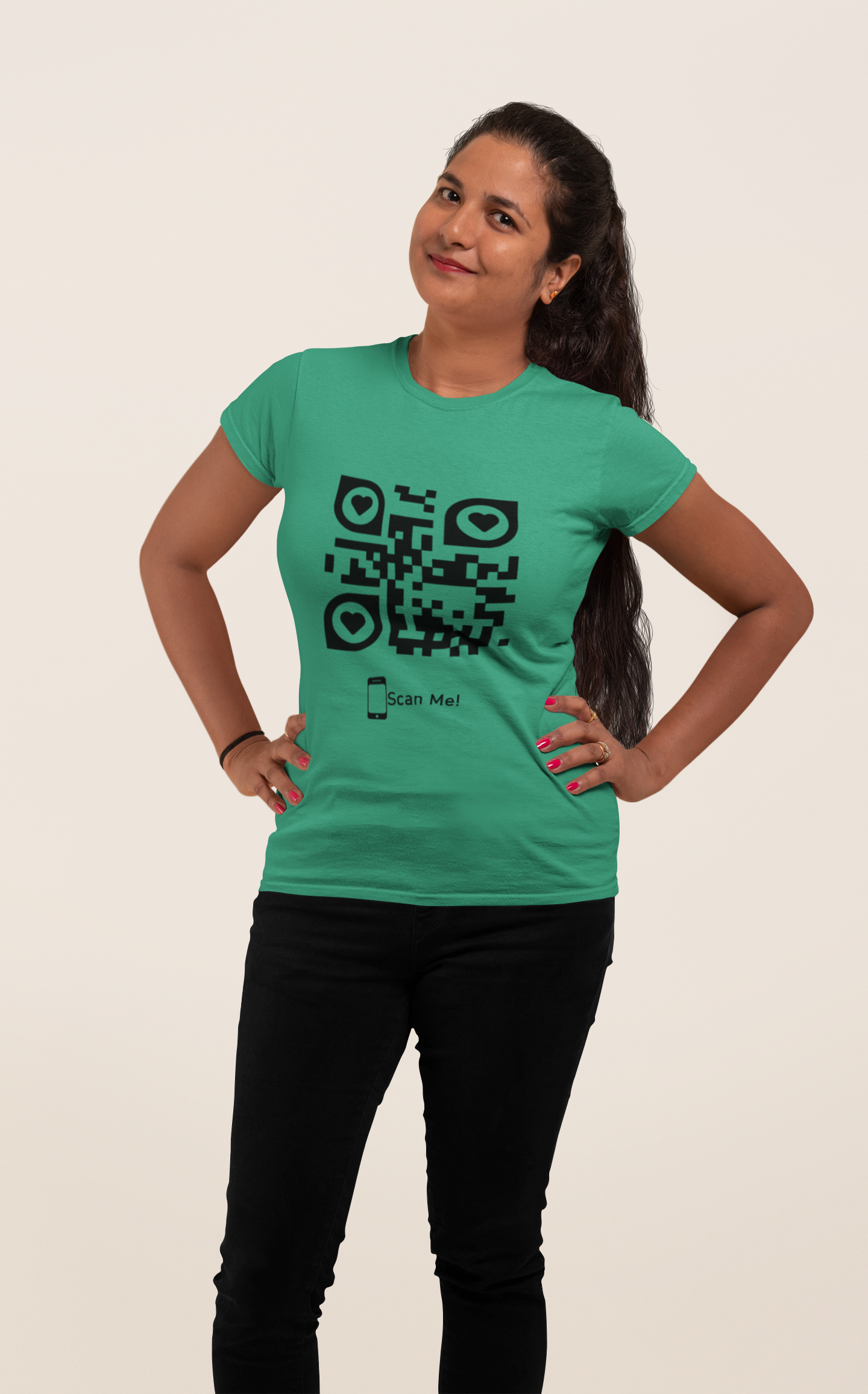 Dhaga Premium QR Code Graphic Unisex T-Shirt ! Buy 1 Get 1 Free