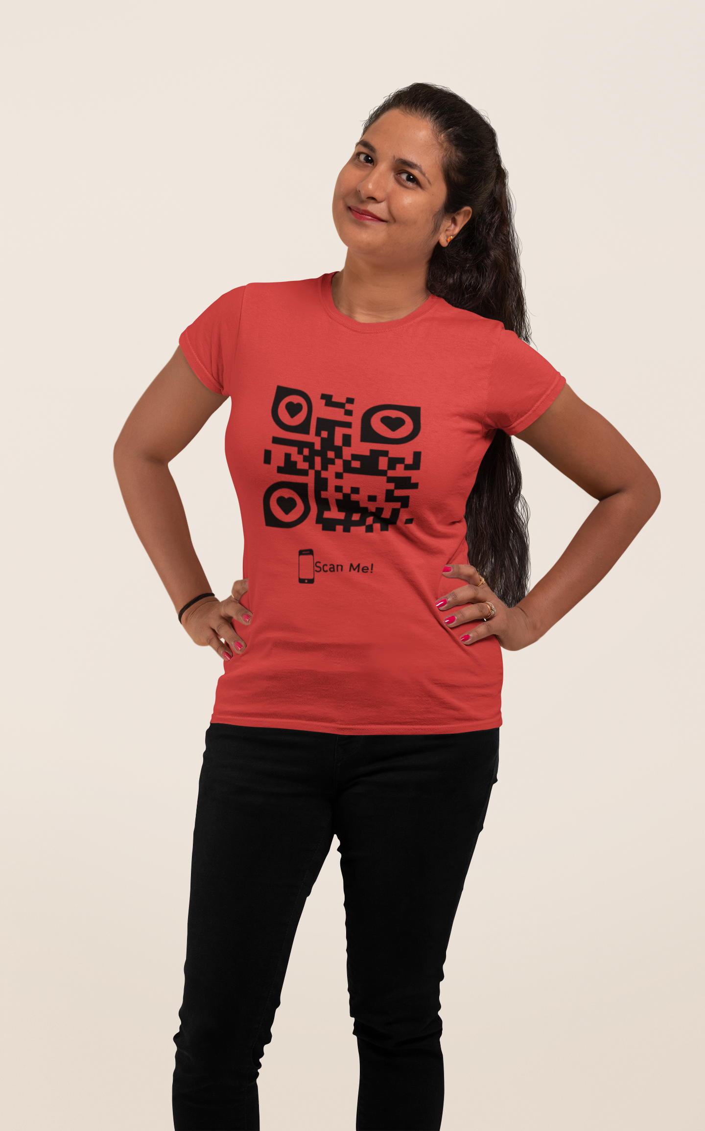 Dhaga Premium QR Code Graphic Unisex T-Shirt ! Buy 1 Get 1 Free