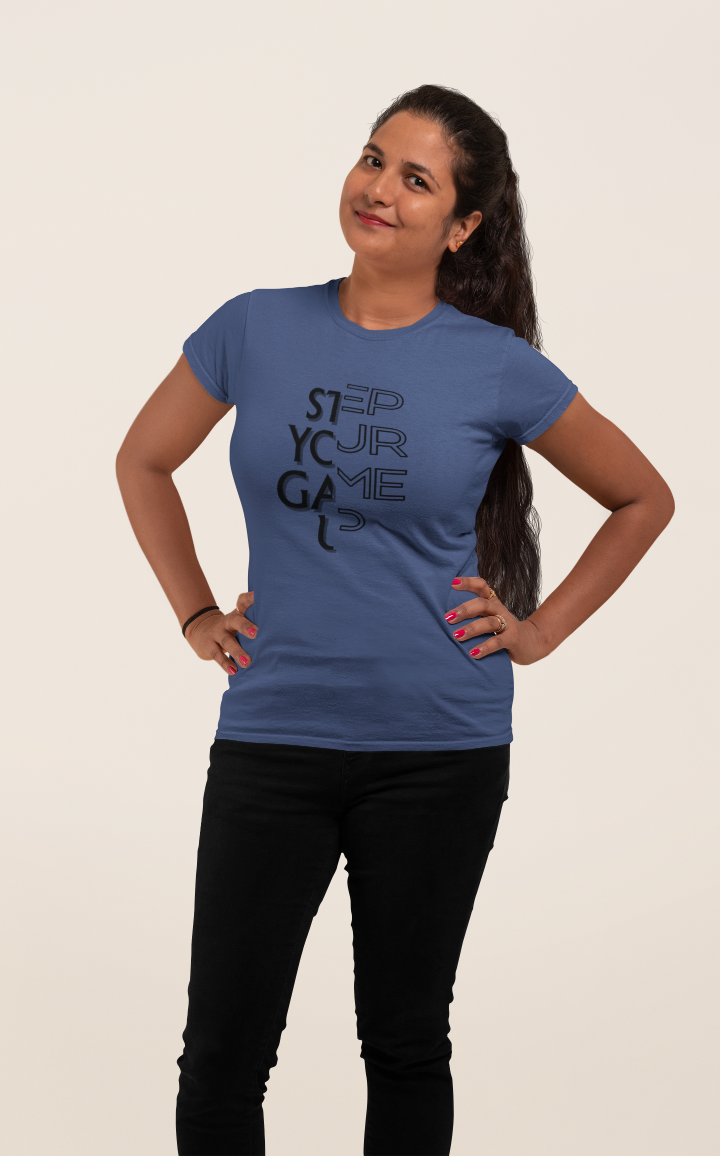 Dhaga Premium Step Your Game Up Graphic Unisex T-Shirt ! Buy 1 Get 1 Free