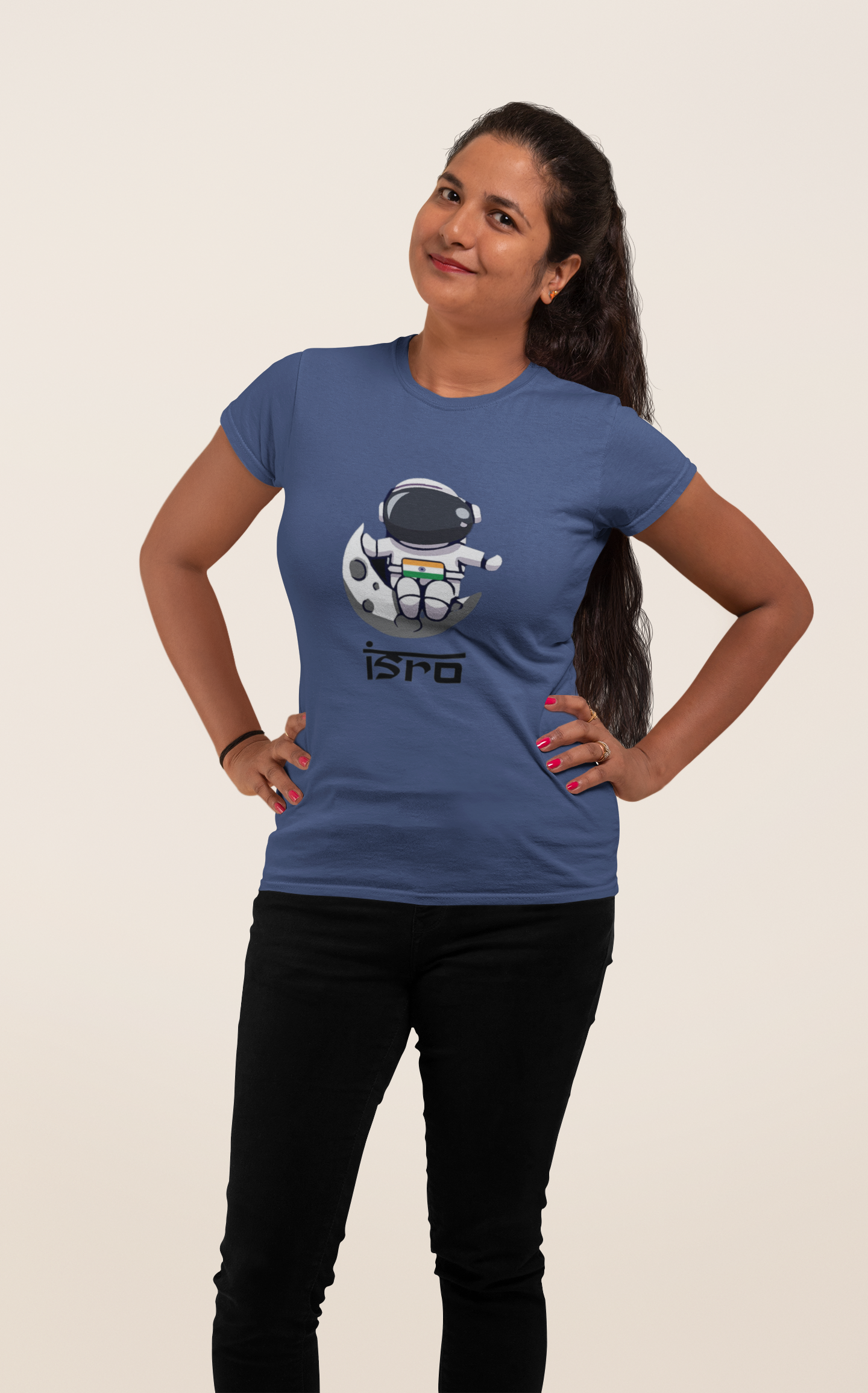 Dhaga Premium ISRO Graphic Unisex T-Shirt ! Buy 1 Get 1 Free