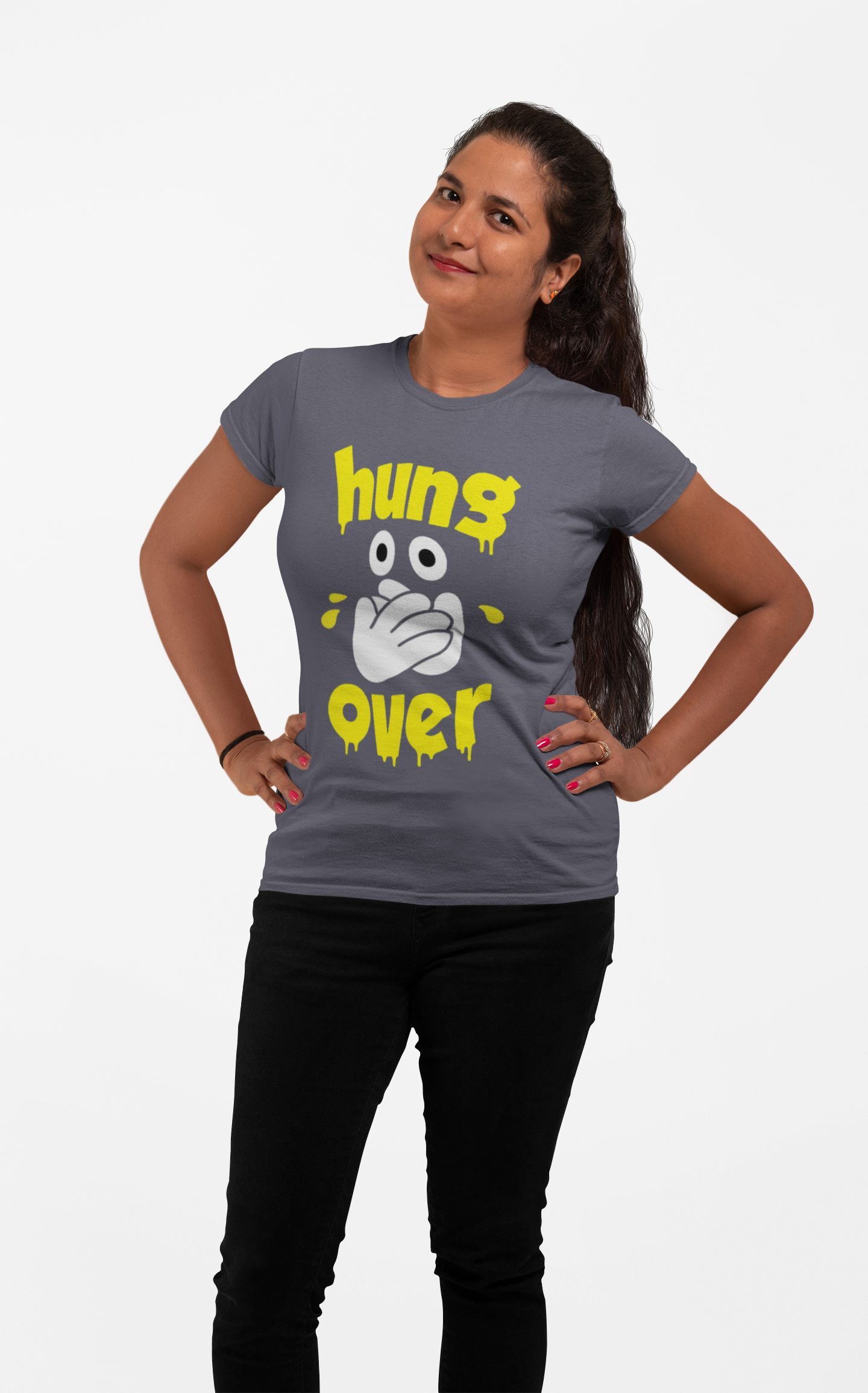 Dhaga Premium Hung Over Graphic Unisex T-Shirt ! Buy 1 Get 1 Free