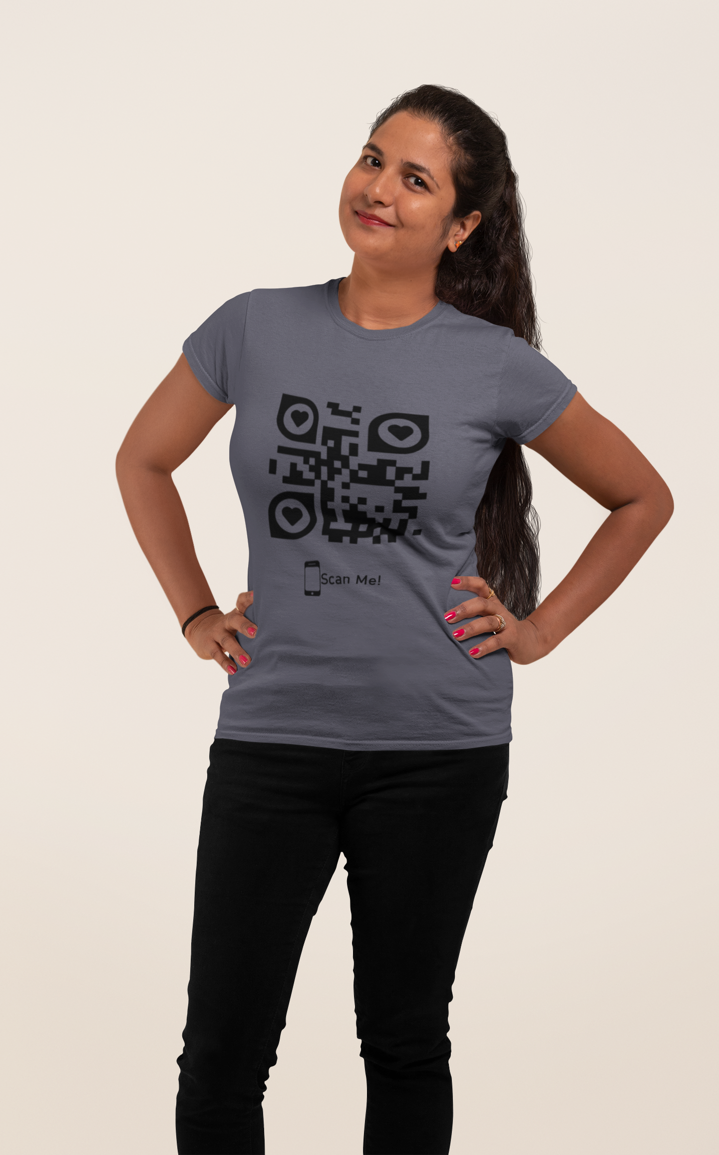 Dhaga Premium QR Code Graphic Unisex T-Shirt ! Buy 1 Get 1 Free