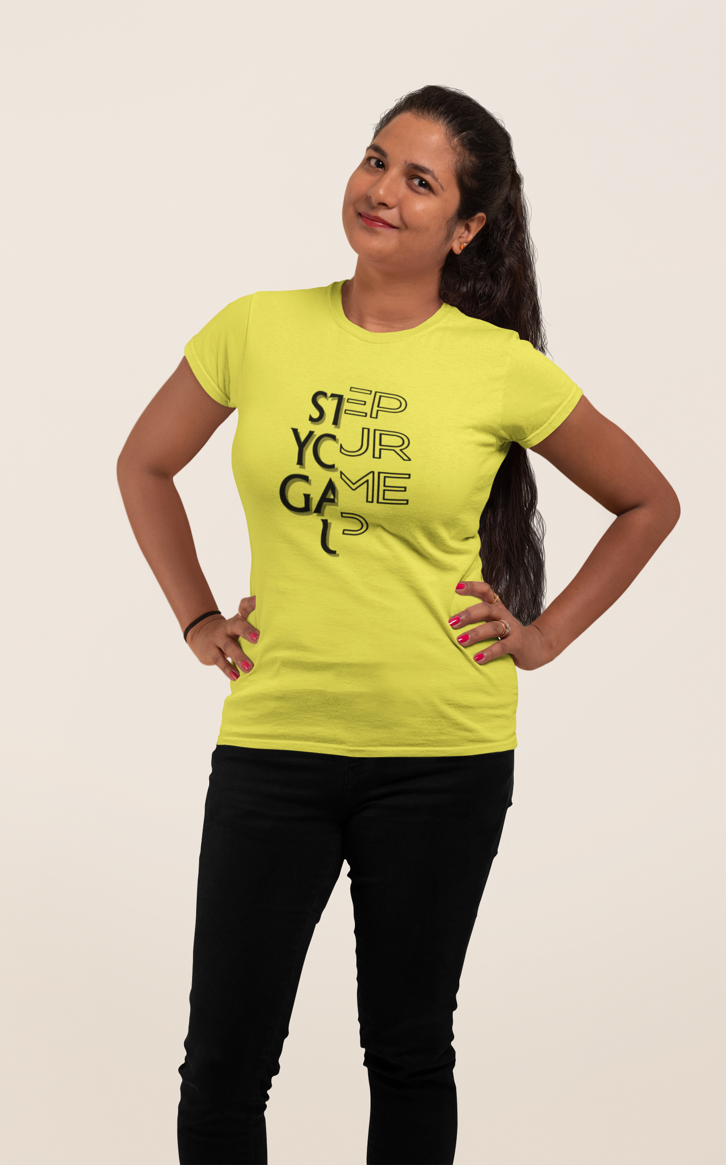 Dhaga Premium Step Your Game Up Graphic Unisex T-Shirt ! Buy 1 Get 1 Free