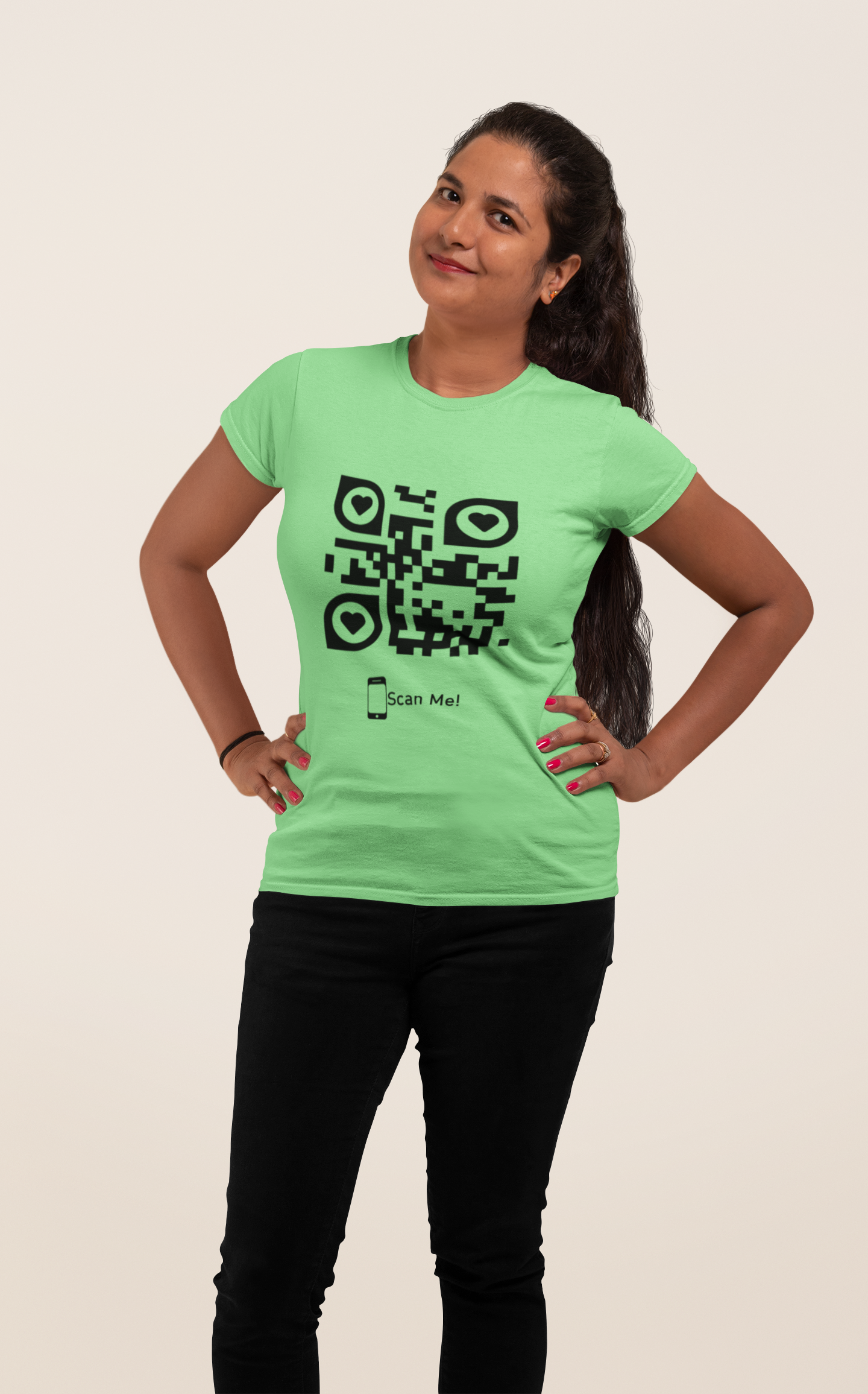 Dhaga Premium QR Code Graphic Unisex T-Shirt ! Buy 1 Get 1 Free