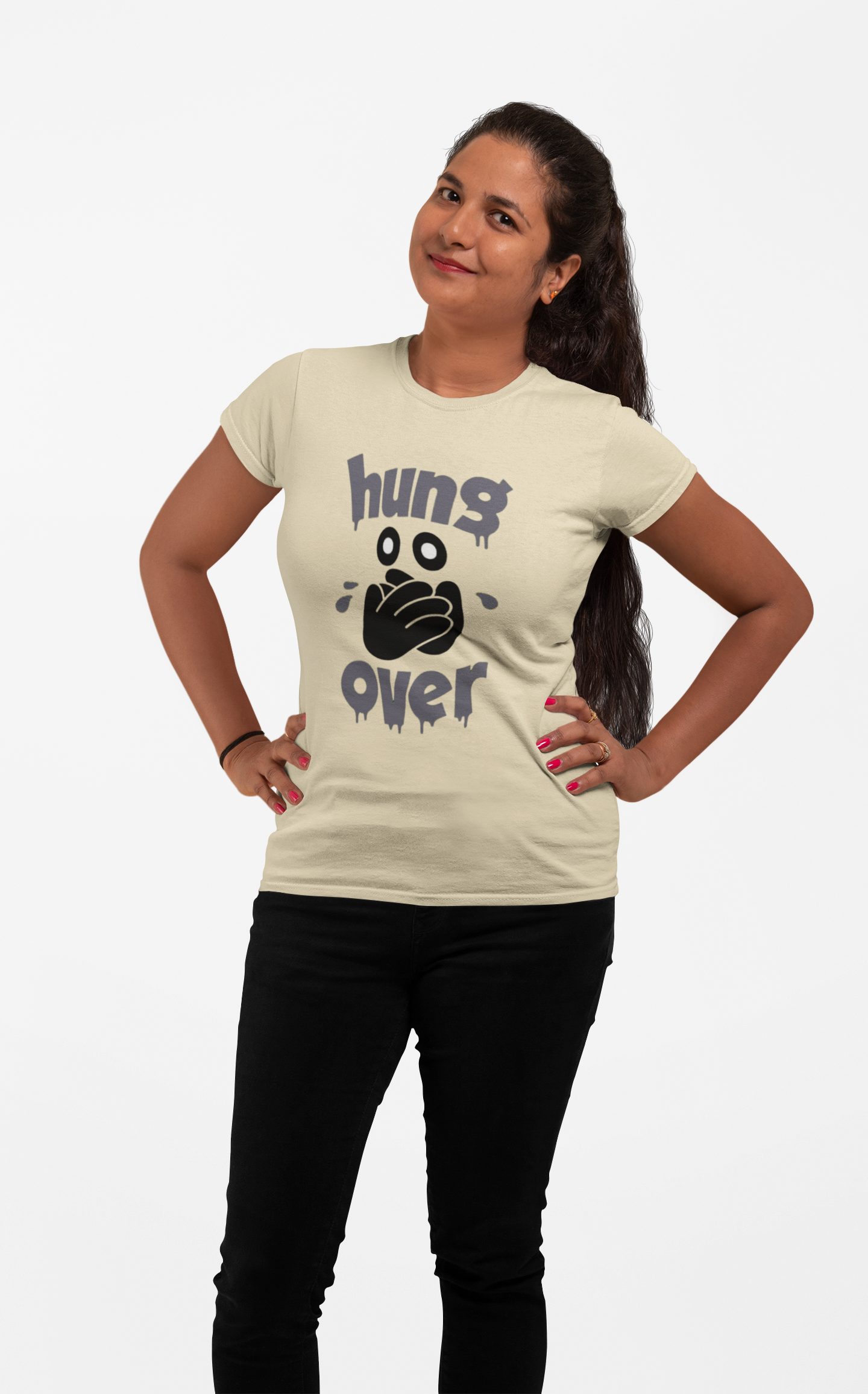 Dhaga Premium Hung Over Graphic Unisex T-Shirt ! Buy 1 Get 1 Free