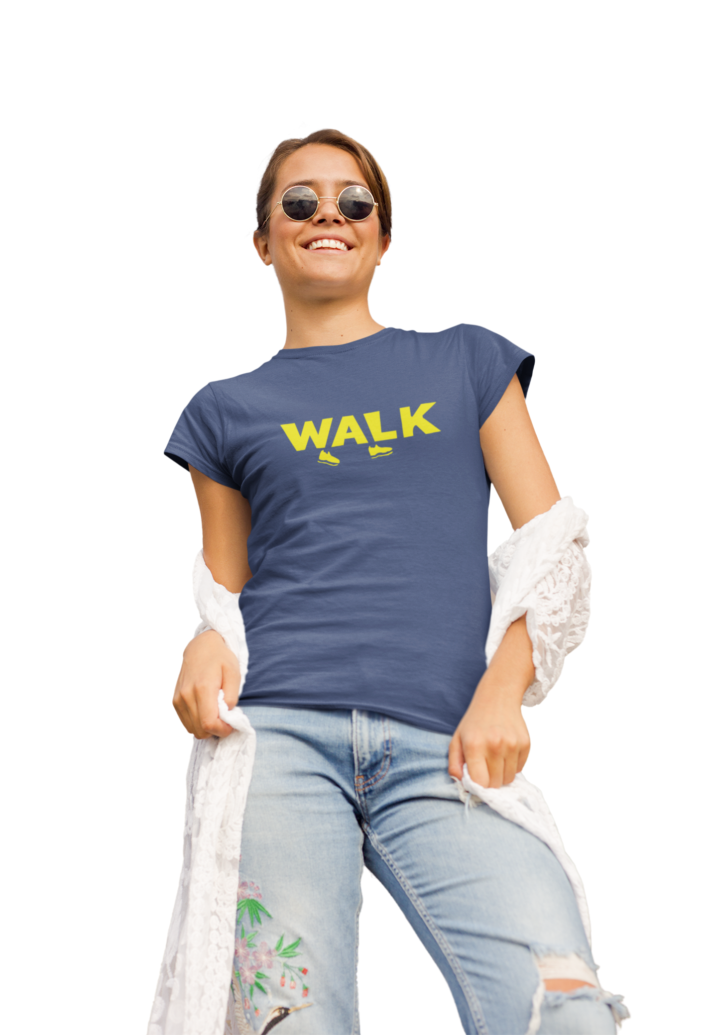 Dhaga Premium Walk Graphic Unisex T-Shirt ! Buy 1 Get 1 Free