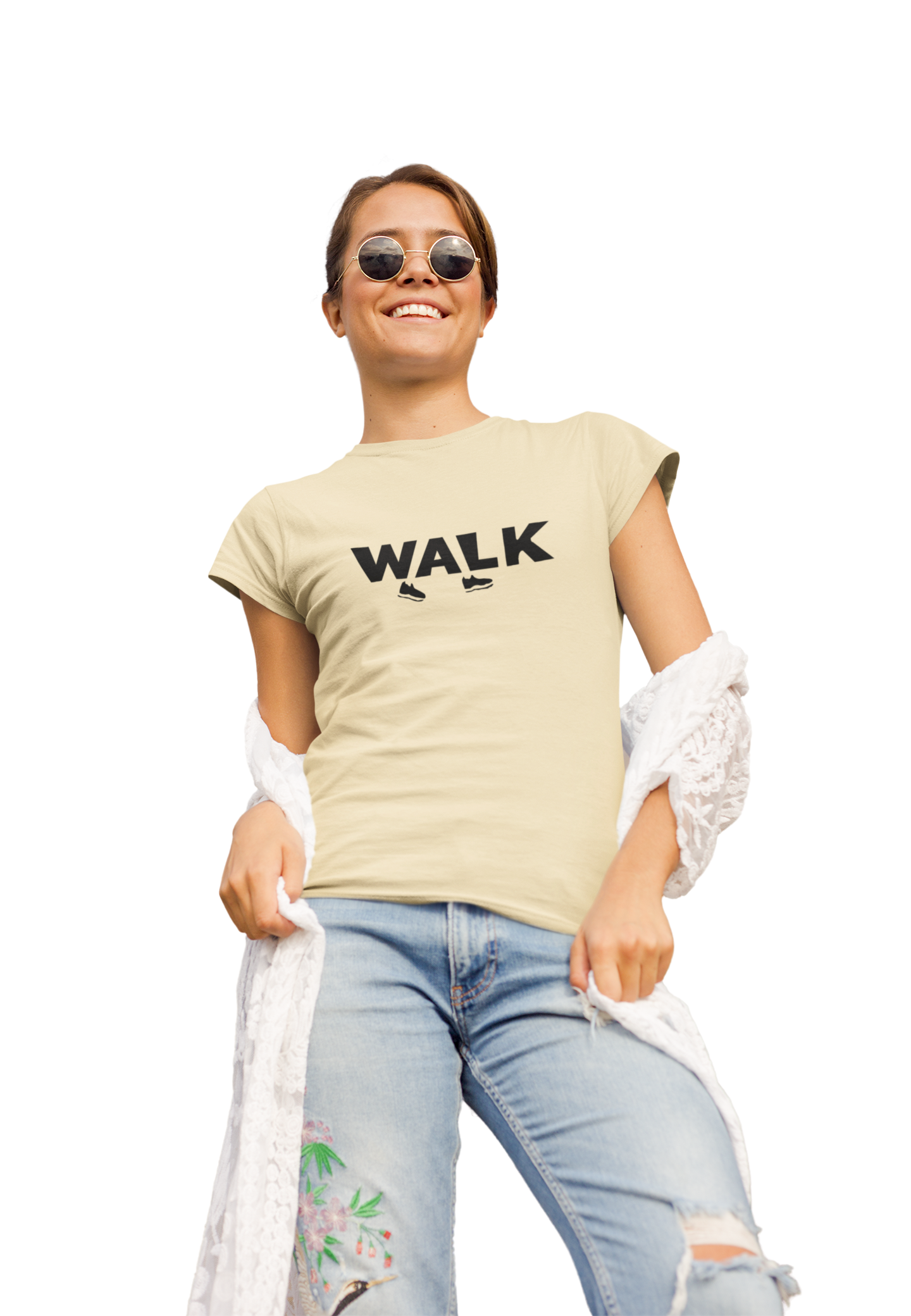 Dhaga Premium Walk Graphic Unisex T-Shirt ! Buy 1 Get 1 Free