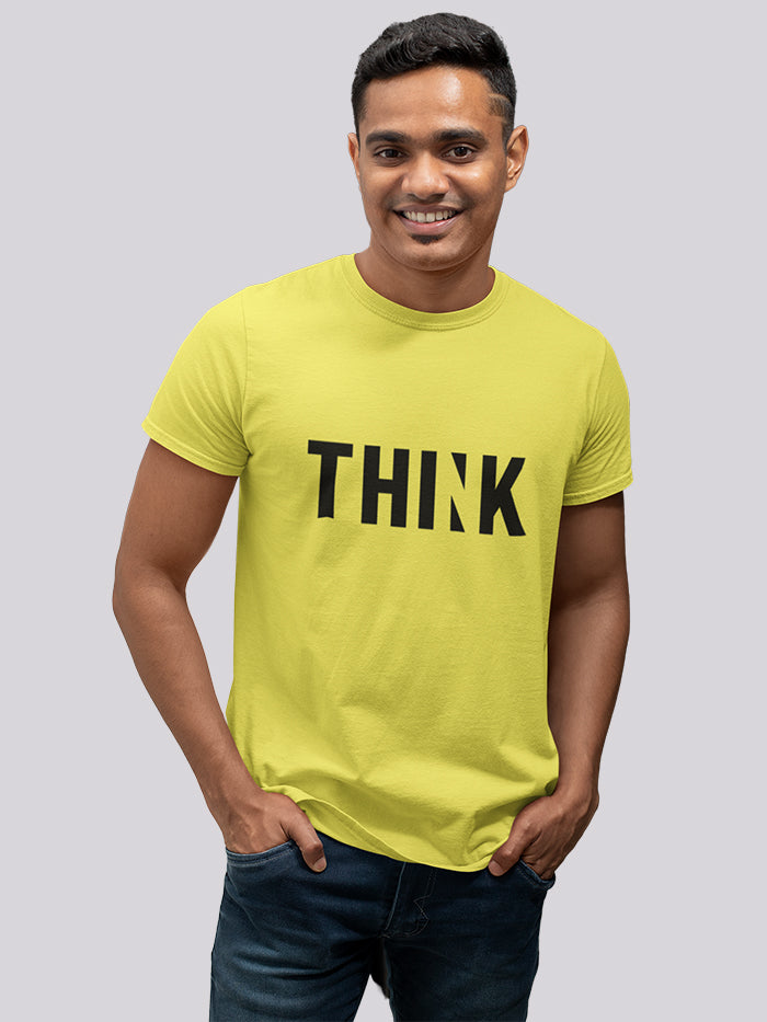 Dhaga Premium Think Graphic Unisex T-Shirt ! Buy 1 Get 1 Free